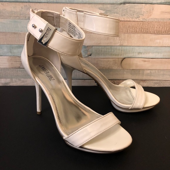 EUC Jennifer Lopez Beautiful White Classy Heels - Picture 2 of 7